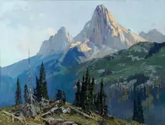 Belmore Browne, Wardens of the Forty Mile [or] Forty Mile Valley, 1930, oil on canvas