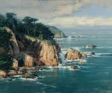 Scott Christensen, Carmel Highlands, oil on canvas