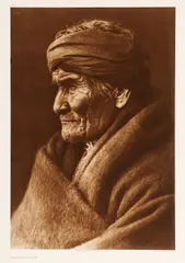 Geronimo – Apache by Edward S. Curtis, photogravure on Dutch van Gelder paper, sold Jul 2012