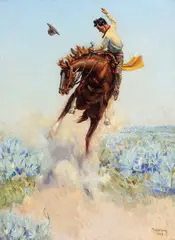 Joe De Yong, Bucking Horse, 1925, oil on canvas