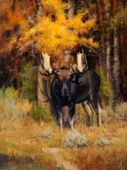John Demott, The Monarch of the Gros Ventre, oil on canvas