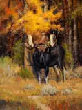 John Demott, The Monarch of the Gros Ventre, oil on canvas