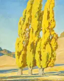 Maynard Dixon, Autumnal Poplars