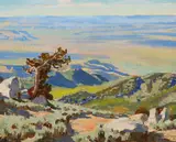 Maynard Dixon, Northwest from Pine Forest Range (July 1927), oil on board