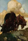 W. Herbert Dunton, Wagon Boss, 1907, oil on canvas
