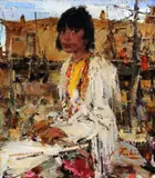 Nicolai Fechin, Lolita, oil on canvas
