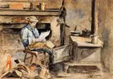 Alexander F. Harmer, Impressionist Portrait of Alan Owen