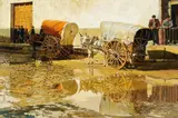 Clark Hulings, After the Rain, Central Plains, Spain