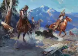 Frank Tenney Johnson, Cowboys Roping the Bear