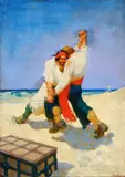 Charles Lassell, Pirates, 1923, oil on board