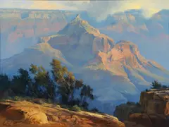 Ralph Love, Misty Morning, oil on canvas