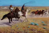 Richard Lorenz, Fading Horses, oil on canvas