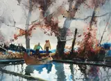 Roy Martell Mason, Start of a Good Day, watercolor on paper