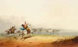 Alfred Jacob Miller, Lassoing Horses