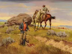 Newman Myrah, The Lost is Found, oil on canvas