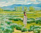Bert Geer Phillips, The Water Carrier, Taos Pueblo [or] Daughter of the Water Clan