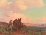 Navajo Country by Edgar Alwin Payne, 1942, oil on canvas, sold Jul 2012