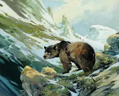 Werner Plangg, Canadian Monarch, oil on canvas