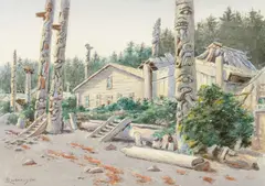 Theodore J. Richardson, Wrangell, Alaska, watercolor on paper