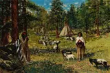Frank P. Sauerwein, Indian Pastoral, oil on canvas