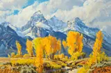Conrad Schwiering, Changes in the High Country, oil on board