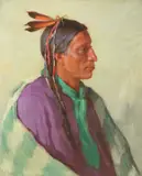 Joseph Henry Sharp, Portrait of John ‘Hunting Son,’ Taos