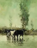 Eustace Paul Ziegler, Horses Drinking