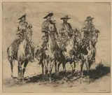 Edward Borein, Four Horsemen, No. 1