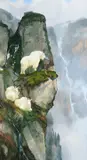 Michael Coleman, In the Cliffs, oil on canvas laid on board