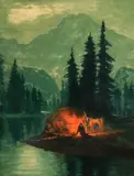 Charles Craig, Evening Camp