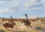 Tim Cox, Good Horses Make Good Cowboys, 2009, oil on canvas
