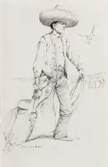 Harvey Dunn, The Gringo, 1908, pen & ink on paper