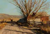 Valoy Eaton, Riding Double, oil on board