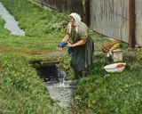 Clark Hulings, Washing in a Stream