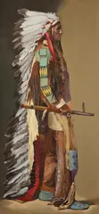 Adrian Martinez, Chief Red Cloud, oil on canvas