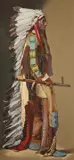 Adrian Martinez, Chief Red Cloud, oil on canvas