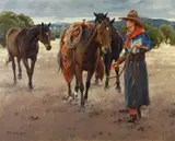 Her Favorite by Terri Kelly Moyers, 2003, oil on canvas, sold Jul 2011