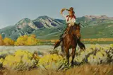 Morning Ride by Terri Kelly Moyers, 2001, oil on canvas, sold Jul 2011