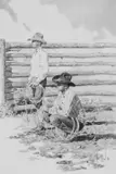 Bill Owen, Babbitt Cowboys, 1980, graphite on paper