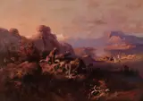 Edgar S. Paxson, Our Turn Next, 1907, oil on canvas