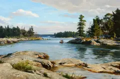 Ogden Pleissner, A Perfect Day, circa 1940, oil on canvas