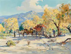 Marjorie Reed, The Broken Wheel, circa 1958, oil on canvas