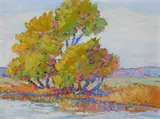 Birger Sandzén, Stream Bank