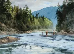 Brett James Smith, Head of the Pool, watercolor on paper