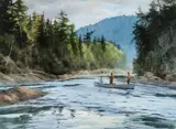 Brett James Smith, Head of the Pool, watercolor on paper