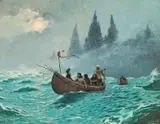 De Cost Smith, Winter Hunt, 1889, oil on canvas