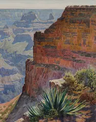 Grand Canyon by Gunnar Widforss, watercolor on paper, sold Jul 2011