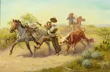 Joe Beeler, When Quick Ain't Fast Enough, oil on board