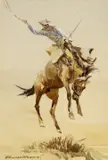 Edward Borein, Cowboy on a Bucking Horse