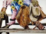 Nelson Boren, My Little Girl, 2010, watercolor on paper